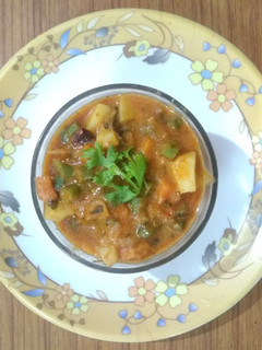 பஞ்சாபி சப்ஜி (Punjabi Sabji recipe in Tamil) செய்முறை முக்கிய புகைப்படம்