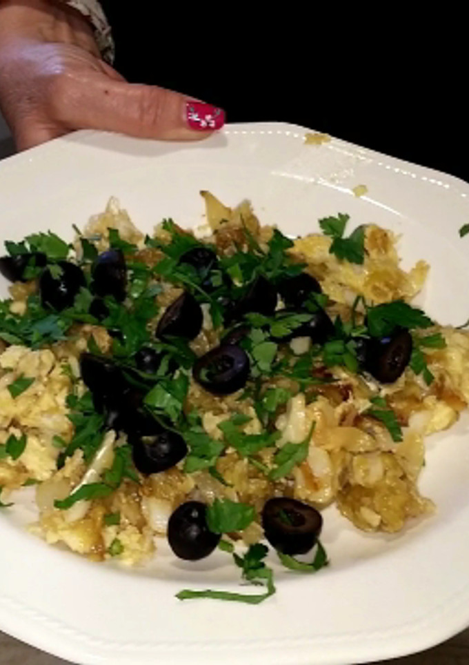 Una foto de Bacalao au bras al estilo de Mariaje (videoreceta)