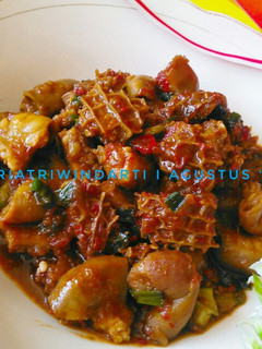 Foto resep Babat Dan Usus Gongso #FestivalResepAsia