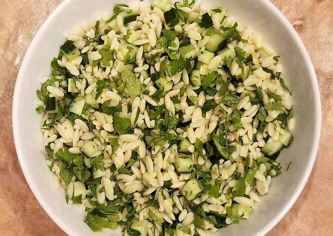 Steps to Prepare Speedy Cucumber Lemon Orzo Salad