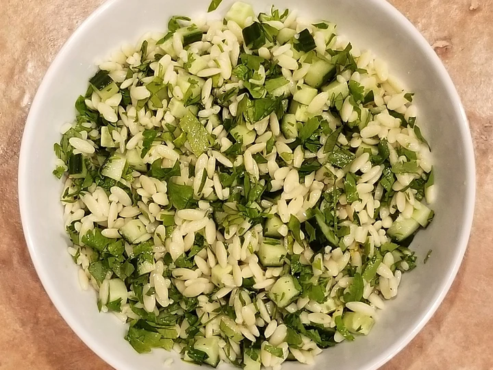 Recipe Cucumber Lemon Orzo Salad the Awesome  Really delicious