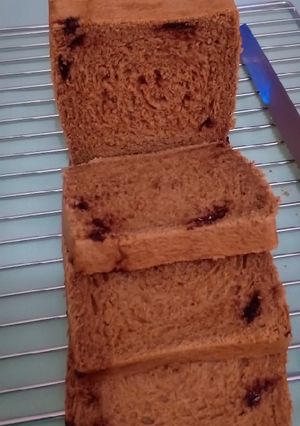 Foto resep Roti Tawar Choco Chips (tanpa telur)