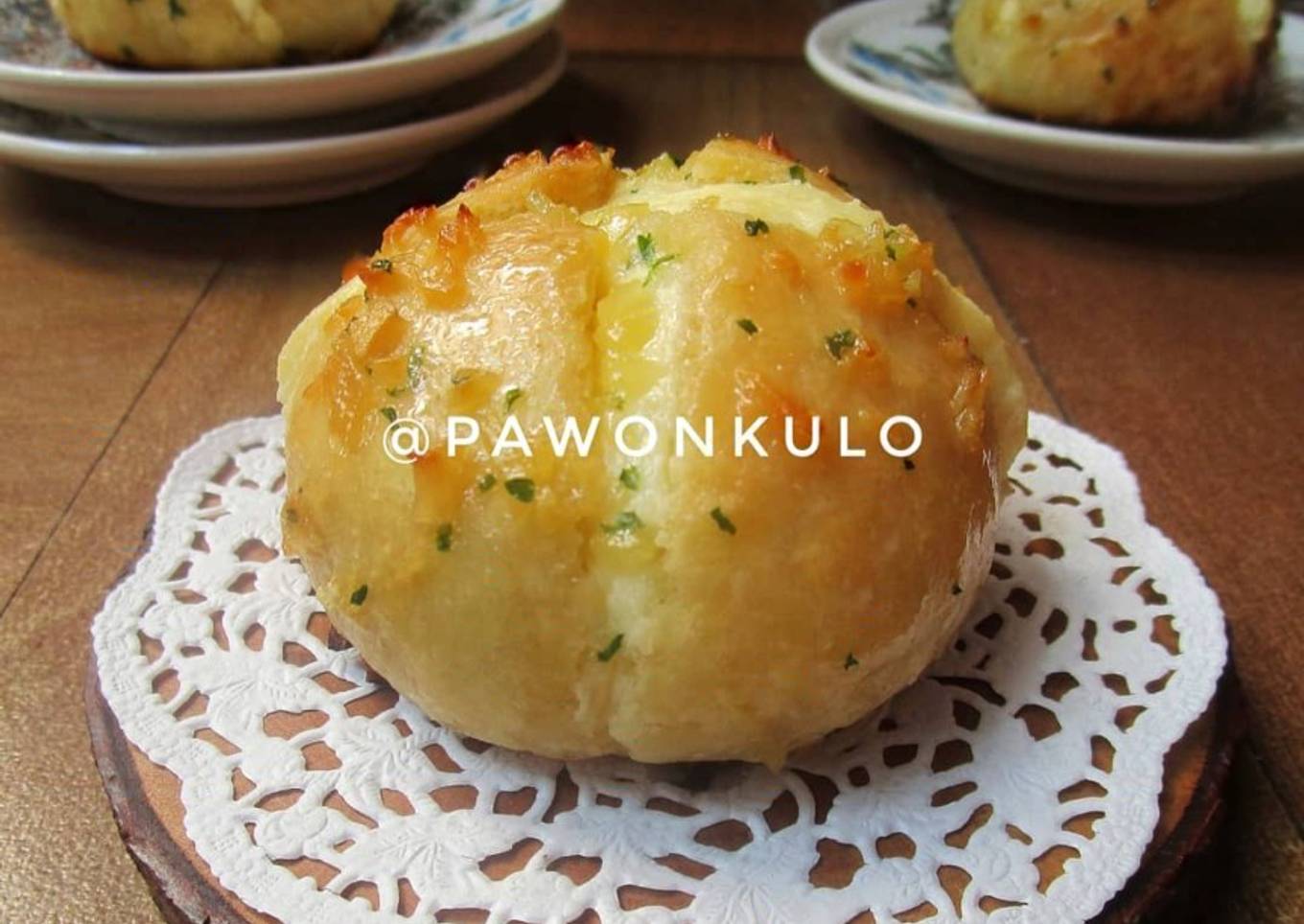 Korean Garlic Cream Cheese Bread Tanpa Oven Tanpa Ulen