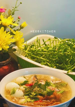 Hình của món Bánh canh cá nục chả cá miền Trung.