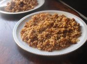Una foto de arroz con carne picada
