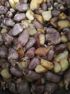 صورة لوصفة قلوب دجاج