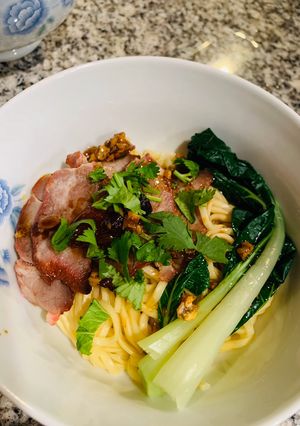 Hình của món Mì thịt xá xíu.