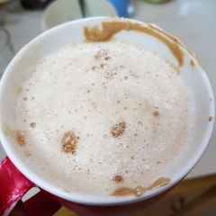 Frothy coffee! A picture of Frothy coffee!.