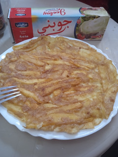 صورة لوصفة 🥔فريت اوملات بالجبن تشهي 😋