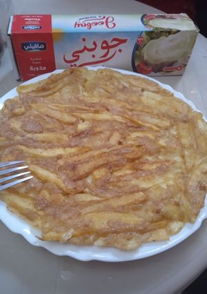 صورة لوصفة 🥔فريت اوملات بالجبن تشهي 😋