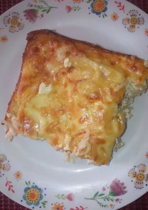 Una foto de Tallarines al horno simples