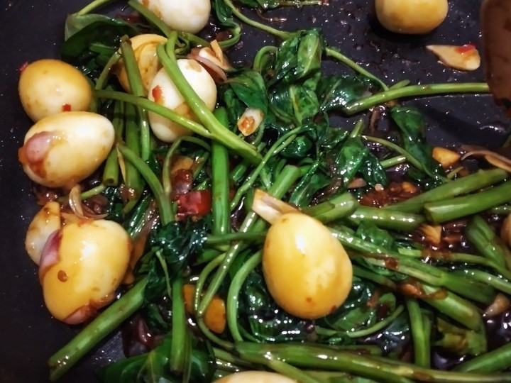 Resep Tumis Kangkung Telur Puyuh Anti Gagal