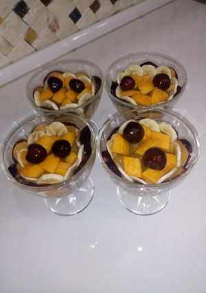 عکسی از دستور سالاد میوه