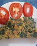 Omelette de espinaca