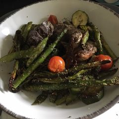 A picture of Simple Moroccan lamb tray bake.