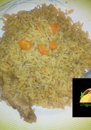 A picture of Jalof rice.