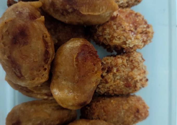 Cara membuat Kroket kentang ham tepung roti Cara membuat Kroket kentang ham tepung roti