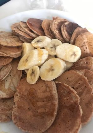 صورة لوصفة بان كيك صحي (ميني بان كيك)