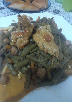 صورة لوصفة لوبيا بالحمص