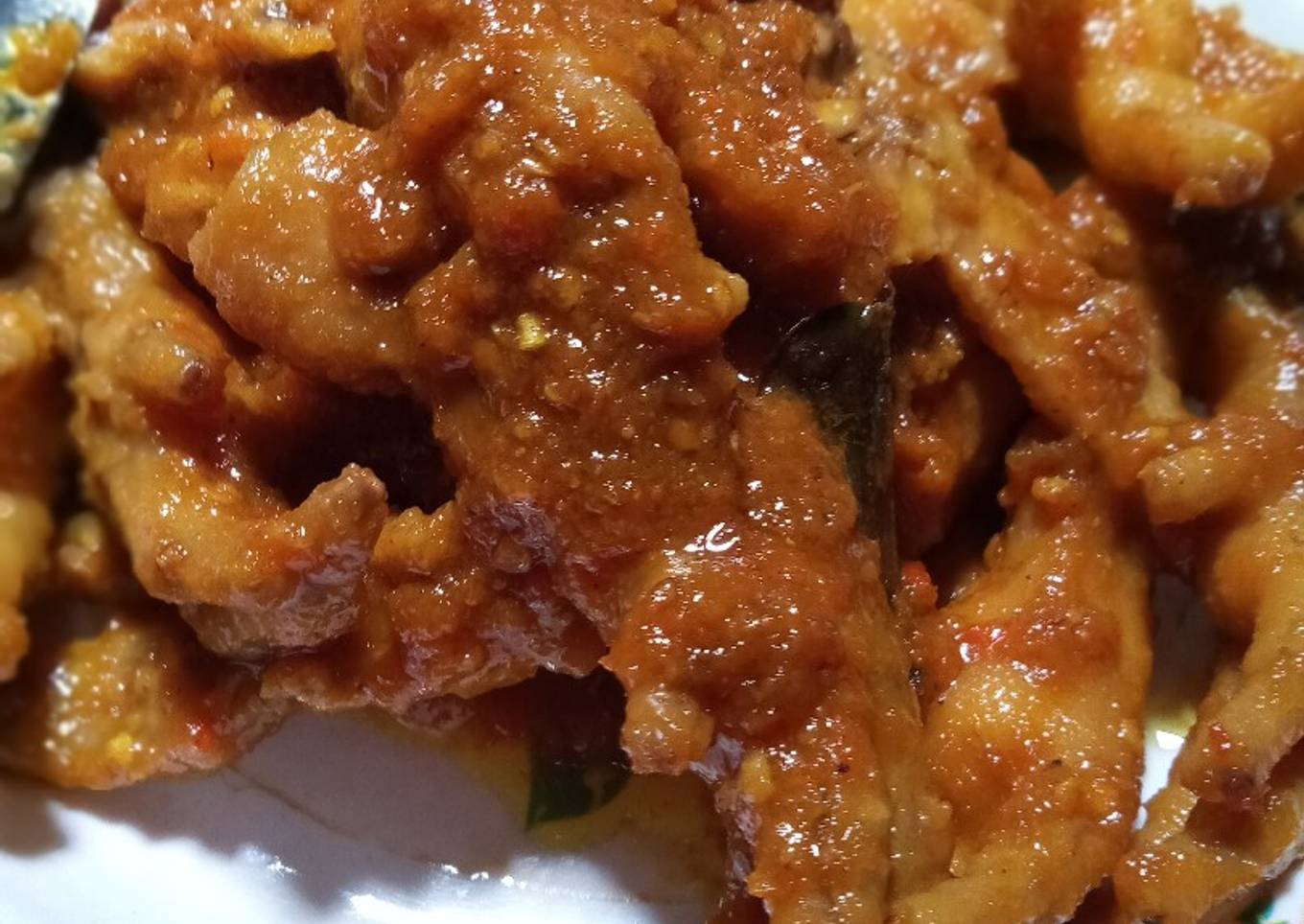 Ceker setan bumbu kuning
