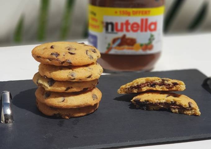 Recette Appétissante Cookies coeur Nutella