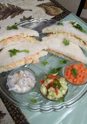A picture of Veg mayo sandwich.