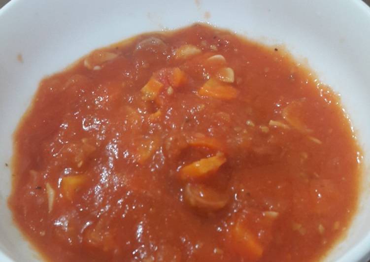 Bagaimana Memasak Sop Tomat, Lezat Sekali