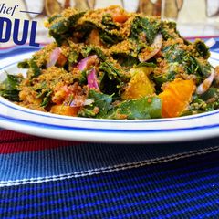 Moringa local salad (kwadon zogale) A picture of Moringa local salad (kwadon zogale).