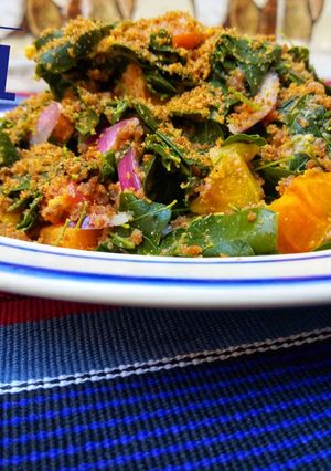 A picture of Moringa local salad (kwadon zogale).