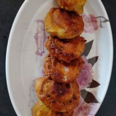 Aloo pyaz ke pakore A picture of Aloo pyaz ke pakore.