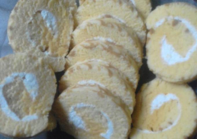 Resep Bolu Gulung Kukus Rasa Jeruk Sirup Marjan Oleh Tri Susanti Cookpad