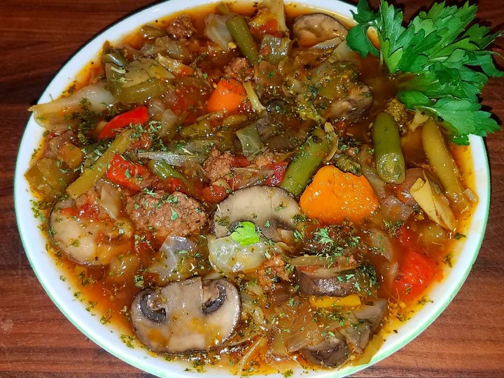Recipe Mike&amp;#39;s Low Carb/Calorie Vegetable Beef Soup the Delicious Delicious