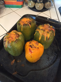 A picture of Taco Stuffed Peppers.