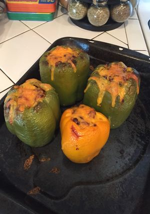 A picture of Taco Stuffed Peppers.