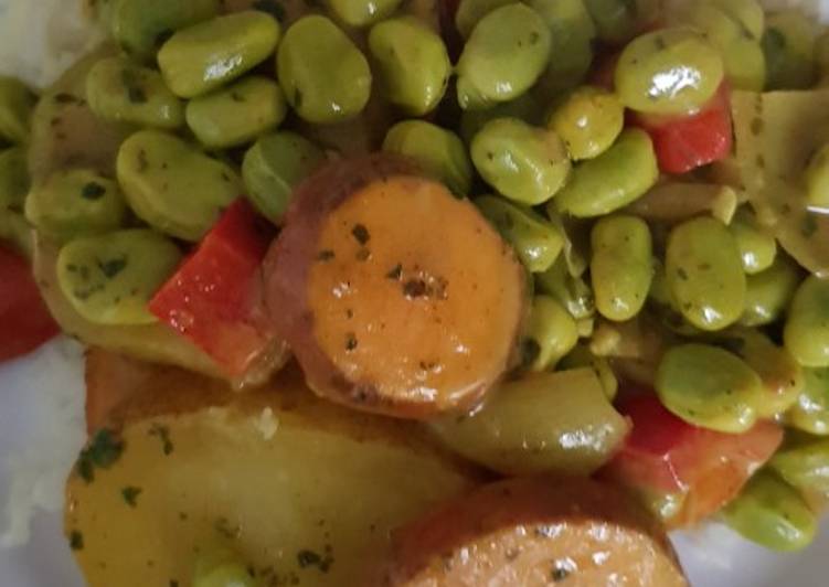 Healthy Recipe of Broad bean vegan curry