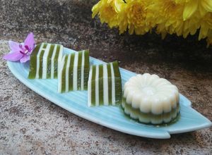 Hình của món Rau câu plan matcha.