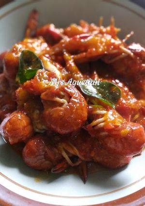 Foto resep Udang saos pedas