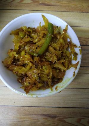 বাঁধাকপি ভাজা (bandhakopi bhaja recipe in Bengali) রেসিপির প্রধান ছবি