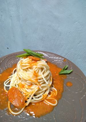 Foto resep 188. Spagetti Bumbu Kemiri