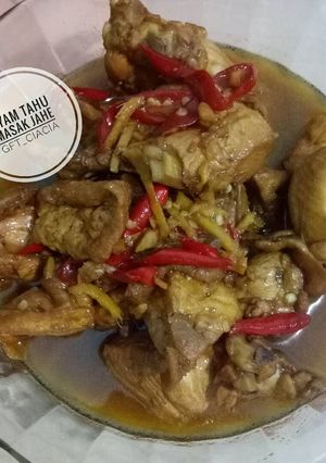 Foto resep Ayam Tahu Masak Jahe