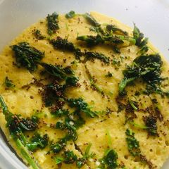A picture of Instant Dhokla ready in four minutes.