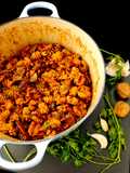 Pasta con ajo y setas {con mucho sabor umami}