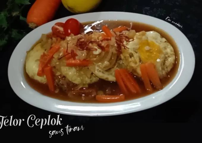 Telor Ceplok Saus Tiram