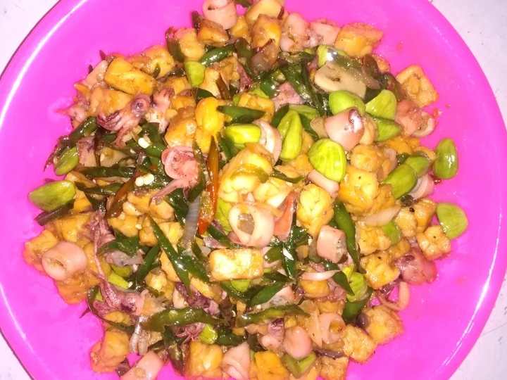 Cara Gampang Menyiapkan Resep  Oseng cumi tempe pete yang Enak, Menggugah Selera