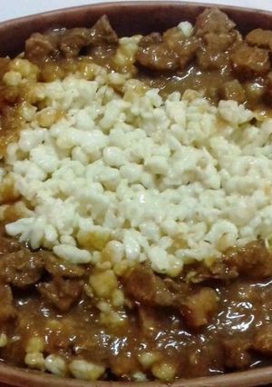 Una foto de Goulash con spatzles