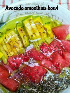 Foto resep Avocado smoothies bowl
