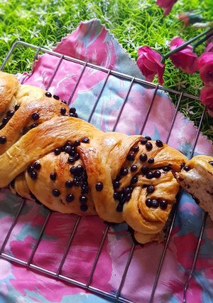 Foto resep Choco braided bread / roti kepang coklat