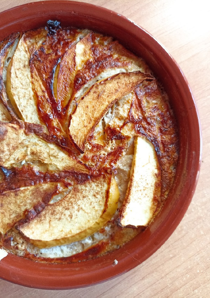 Una foto de Porridge de avena en airfryer