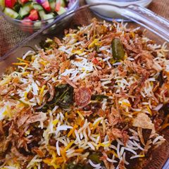 A picture of Masoor Pulao.