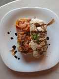 Pan ciabatta relleno de camarón